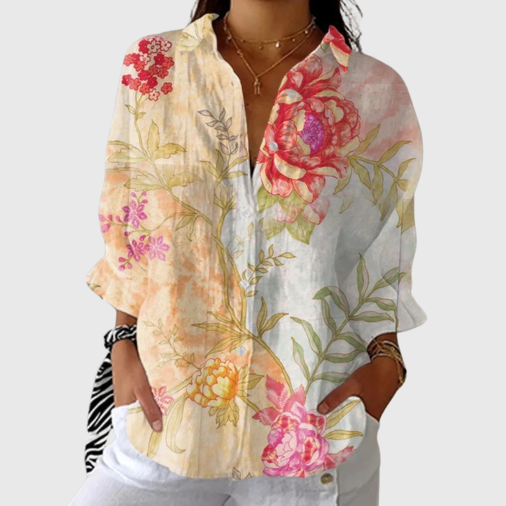 Blouse imprimée légère et colorée