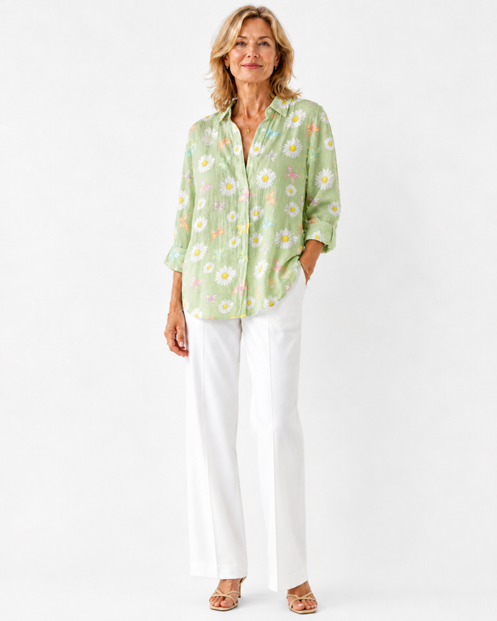 Blouse imprimée légère et colorée