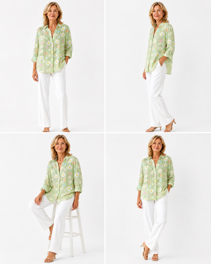 Blouse imprimée légère et colorée