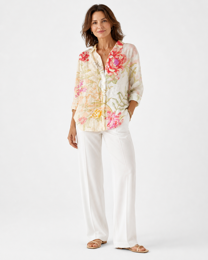 Blouse imprimée légère et colorée